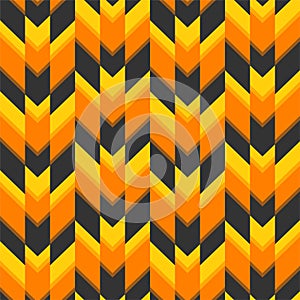 Seamless vector zigzag pattern. Halloween style background. For wrapping, fabricSeamless vector Halloween abstract zigzag pattern.